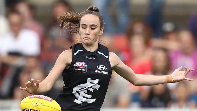 Carlton’s Georgia Gee is one of the smallest AFLW players. Photo: Robert Cianflone/Getty Images