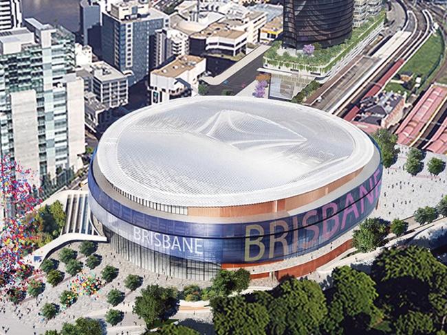 Supplied images of the proposed Brisbane Live site. Picture: Supplied