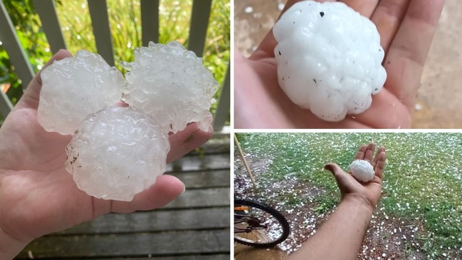 giant hail hit art work