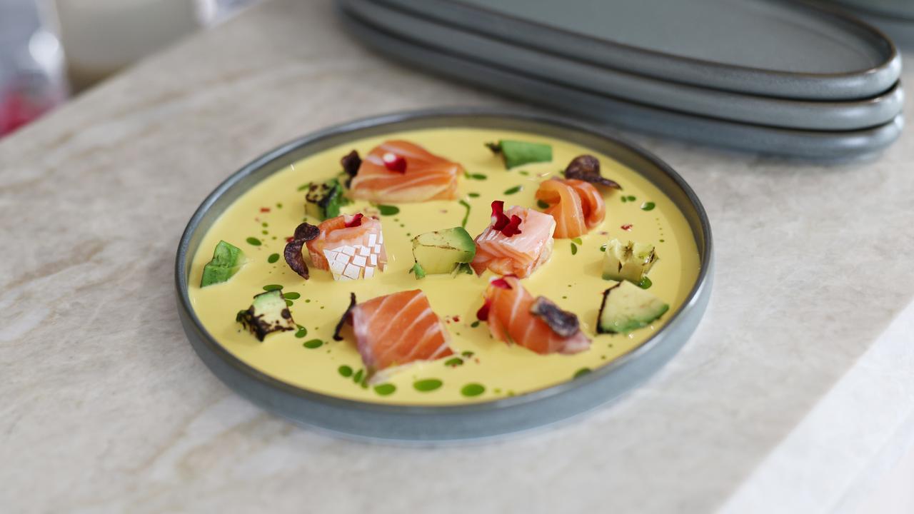 Sails restaurant and bar is now open on Trinity Inlet, in the location of the former Mondos restaurant. The Tiradito dish at Sails. Picture: Brendan Radke