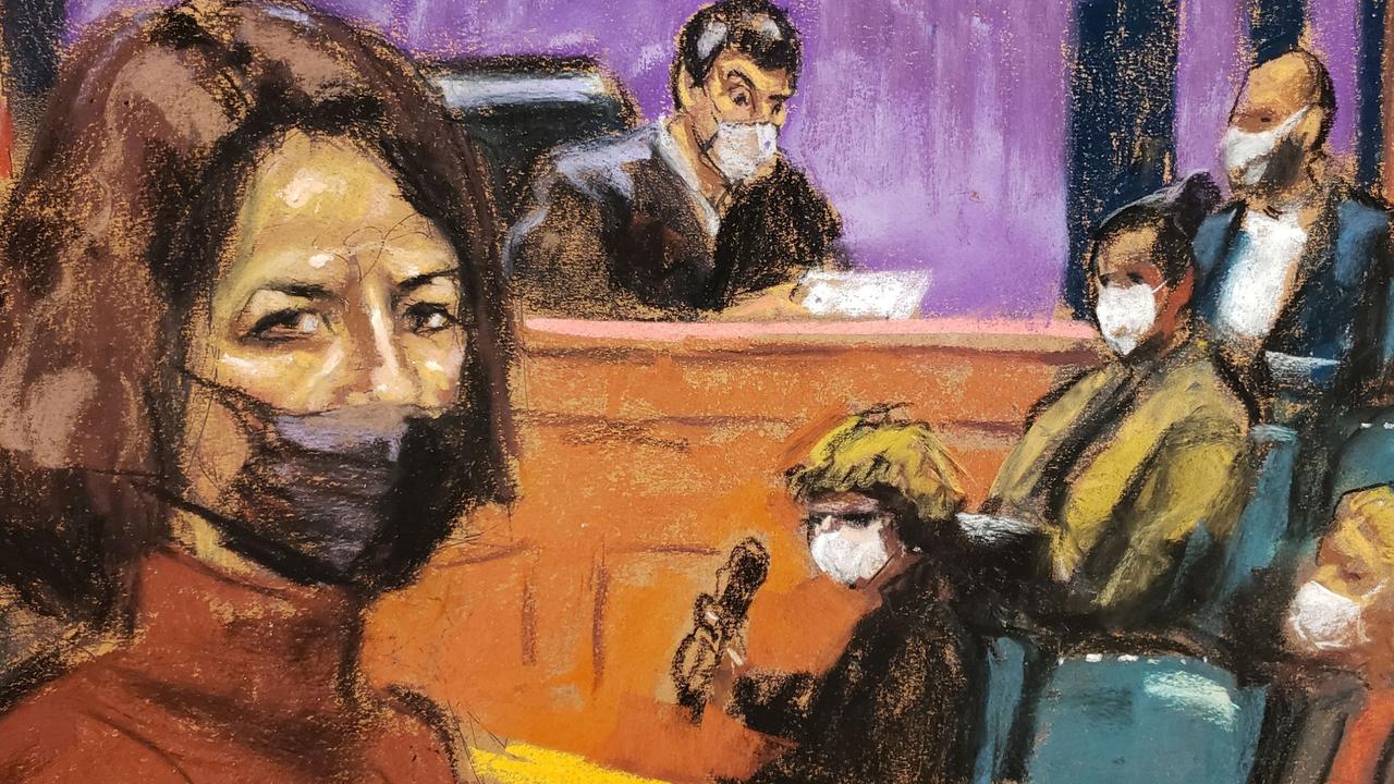 Jeffrey Epstein associate Ghislaine Maxwell sits as the guilty verdict in her sex abuse trial is read in a courtroom sketch in New York City. Picture: Reuters/Jane Rosenberg