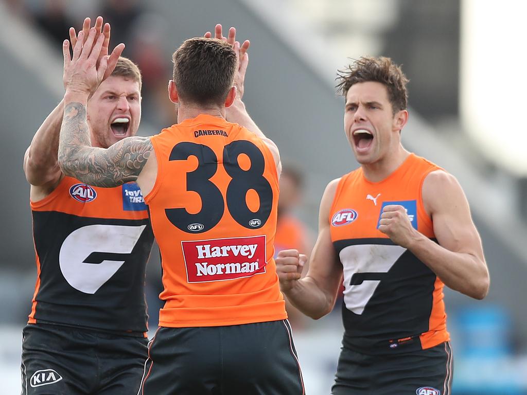 The Giants came agonising close on Sunday. (Photo by Graham Denholm/AFL Photos via Getty Images)