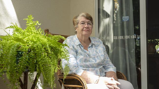 Rosemary Iloste feels secure now in her new gated residence in Mooroobool. Picture: Emily Barker