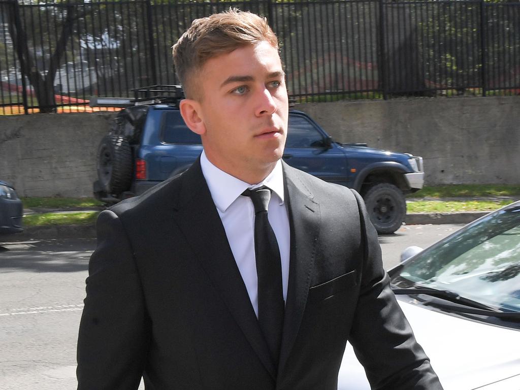 Callan Sinclair arrives at Wollongong Court House. Picture: NCA NewsWire/Simon Bullard