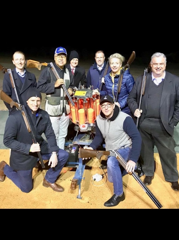 The Coalition bonding session at the Majura Park Gun Club on August 16.