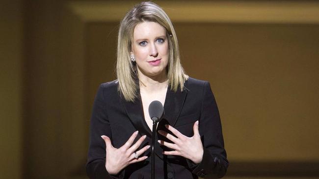 Elizabeth Holmes in 2015, the year her story unravelled. Picture: Reuters