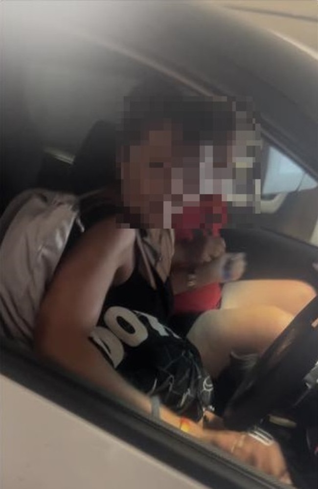 A police search is underway for the occupants of a car that allegedly struck a woman in Surfers Paradise on Tuesday afternoon before leaving the scene. Picture: Facebook