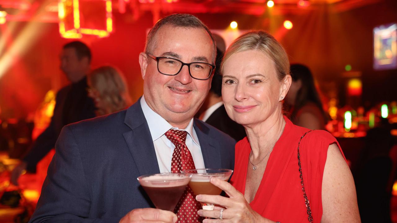 Gary Swift and Kay Swift at the Gold Coast Suns Club Champions Awards Night at The Star Gold Coast. Picture, Portia Large.