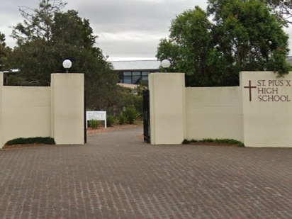 St Pius X Adamstown has had a confirmed COVID-19 case. Picture: Google street view