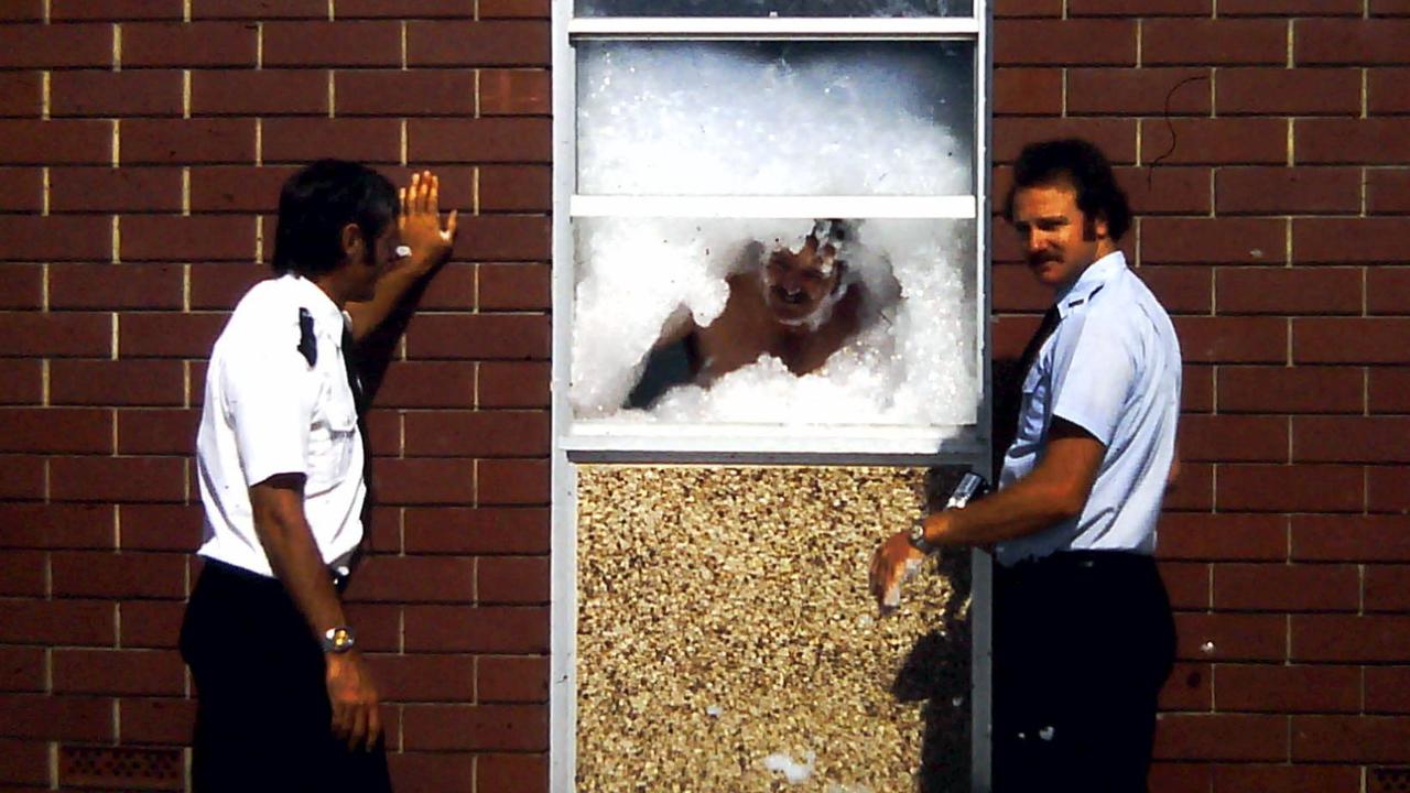 Firefighter in a room full of foam. Picture: United Firefighters Union of SA Inc