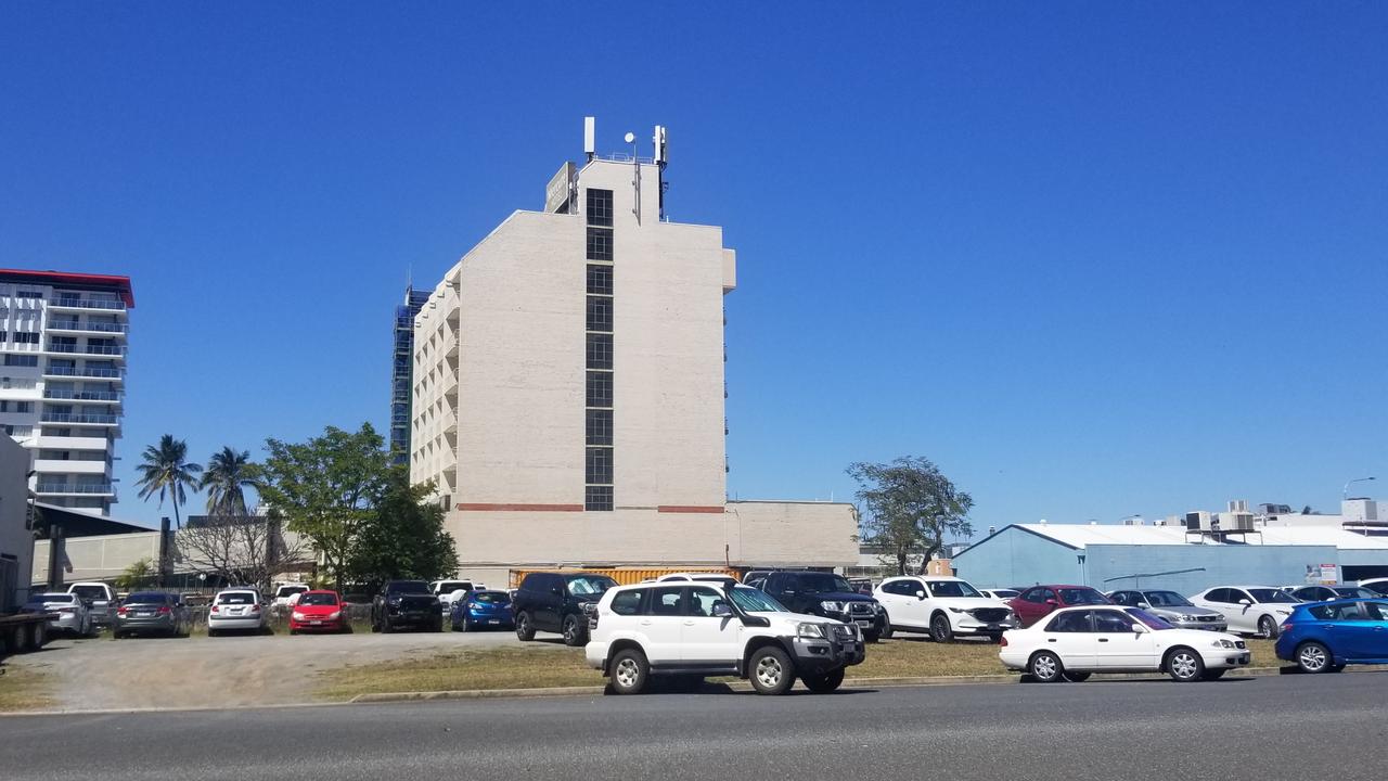 The former site of land next to the Cambridge Hotel in Rockhampton CBD is now used as a carpark by CBD workers. Taken in September 2021.