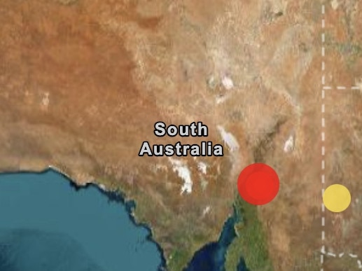 A 4.5 magnitude earthquake was detected in Hawker, SA on Saturday 11 Jan, 2025. Source: Geoscience Australia