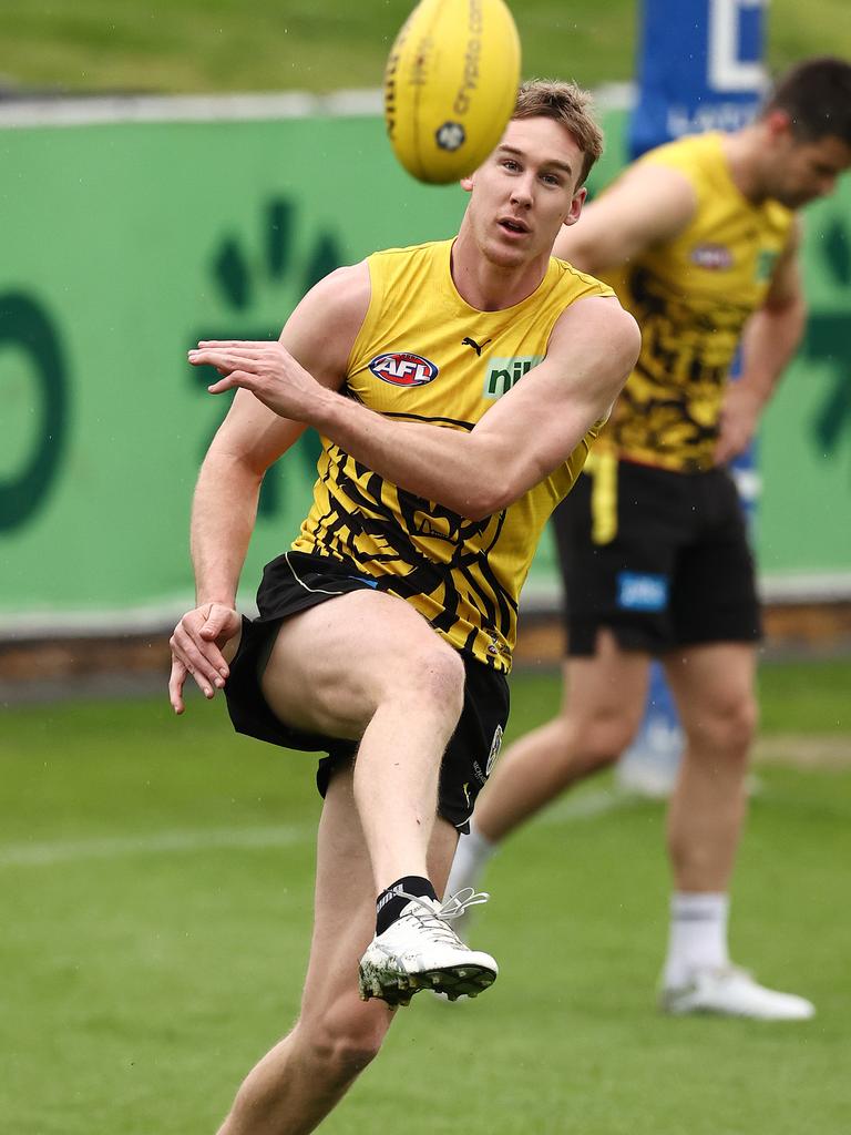 Tom Lynch shows no signs of a groin injury. Picture: Michael Klein