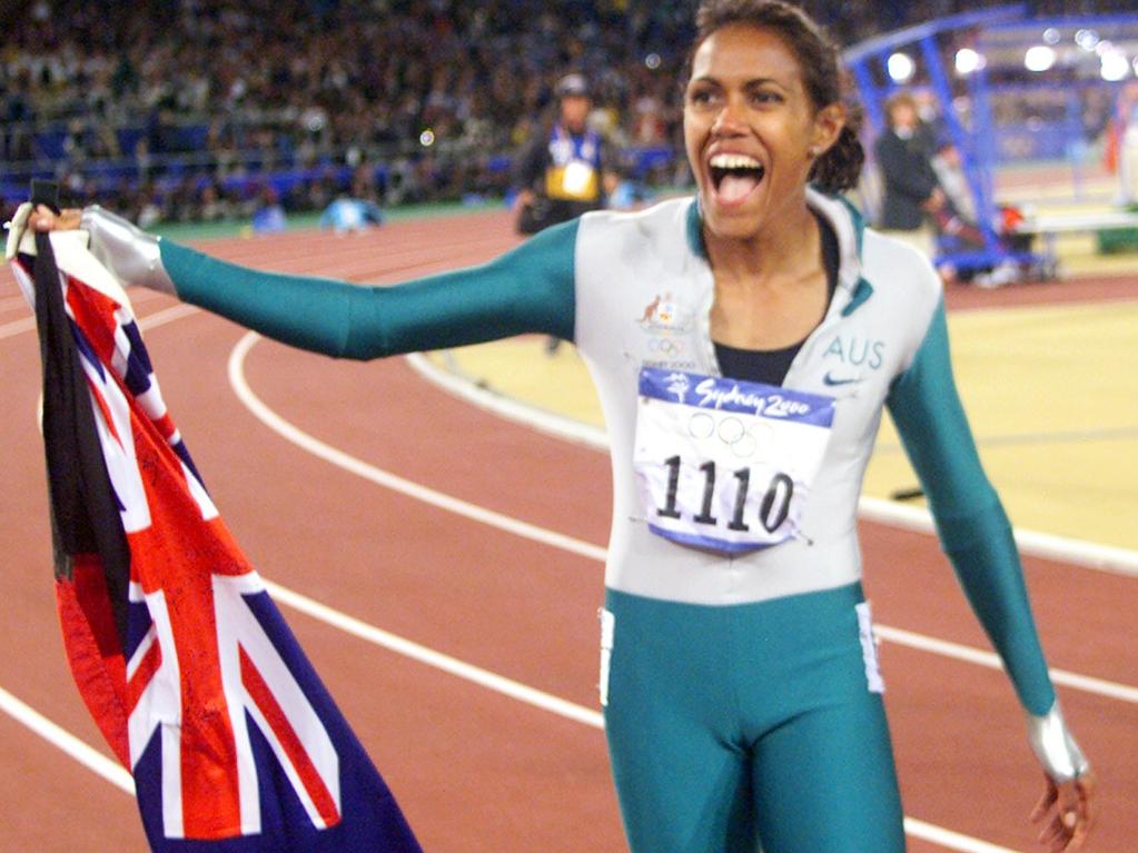 Is Sam Kerr about to have her Cathy Freeman moment? Picture: AP Photo/Michael Probst