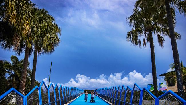 Storm clouds gather over the Gold Coast in an image captured at Chevron Island on the Gold Coast. Picture: Nigel Hallett