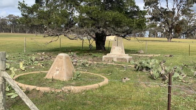 Heritage-listed Italian memorial at the Murchison POW camp.