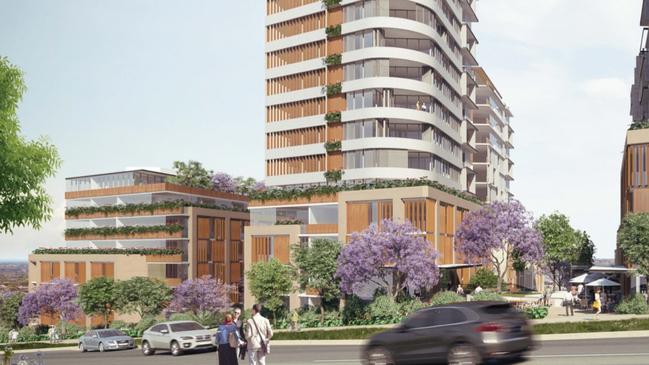 Commercial space, a public walkway and a park are included in the plans.