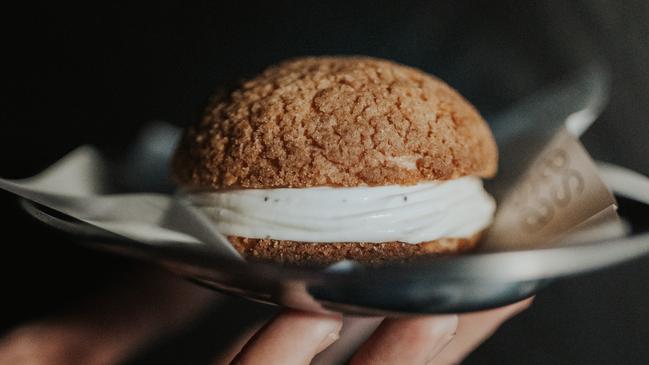 Delicious: The artichoke cream bun at Essa, Fortitude Valley.