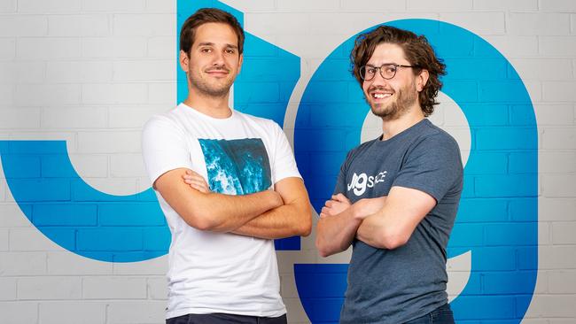 JigSpace founders Numa Bertron and Zac Duff. Picture: Supplied