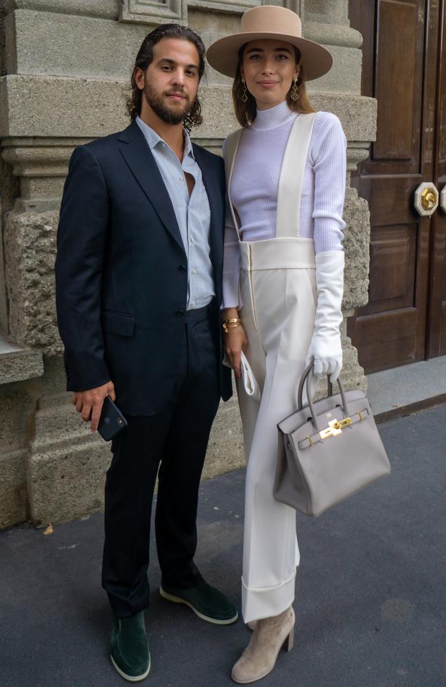 Maria with her former husband, Ahmed Masoud Abdelhafid. Picture: Thaddaeus McAdams/GC Images.