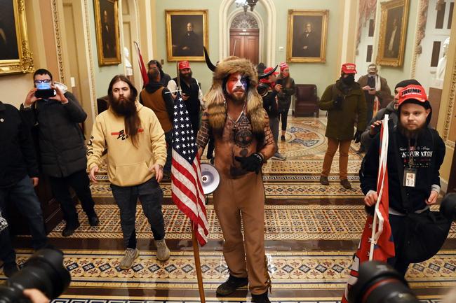 Supporters of US President Donald Trump enter the US Capitol. Demonstrators breeched security and entered the Capitol as Congress debated the 2020 presidential election Electoral Vote Certification. Picture: Saul LOEB / AFP