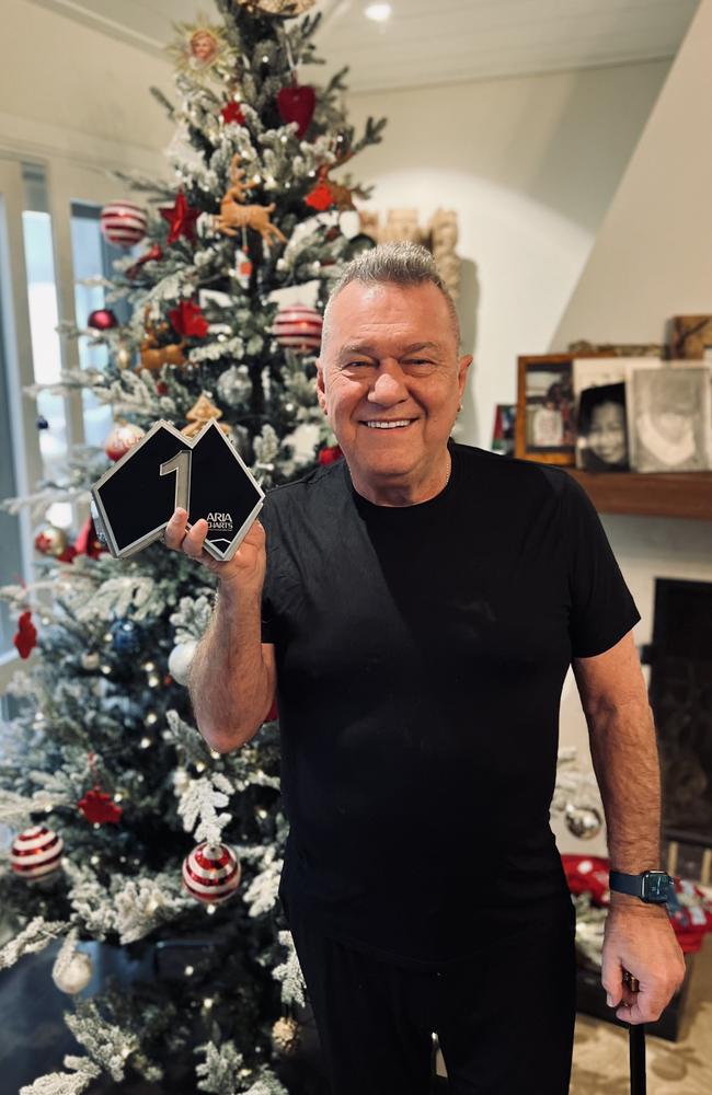 Jimmy Barnes gets 20th ARIA No. 1 album with Blue Christmas. Picture: Ben Rodgers/Supplied