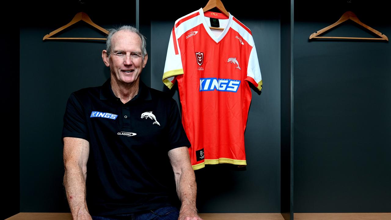 Dolphins coach Wayne Bennett. Picture: Bradley Kanaris/Getty Images