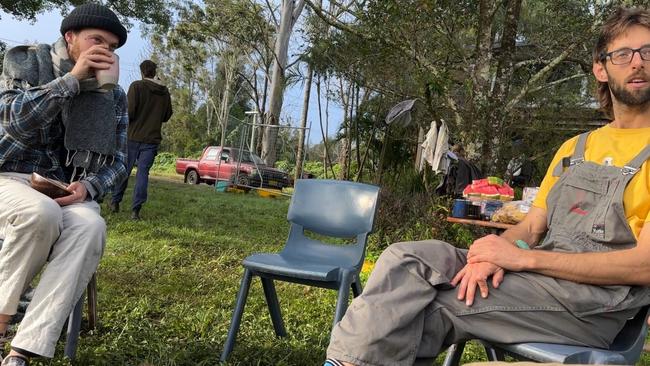 Northern Rivers locals along with itinerant workers have shacked up in four Reconstruction Authority houses in North Lismore saying they will occupy the repaired and liveable homes until they are relocated.