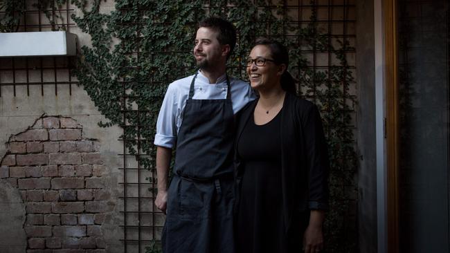 Subo owners Beau Vincent and Suzie Pollak-Vincent in their restaurant. Picture: Ryan Osland