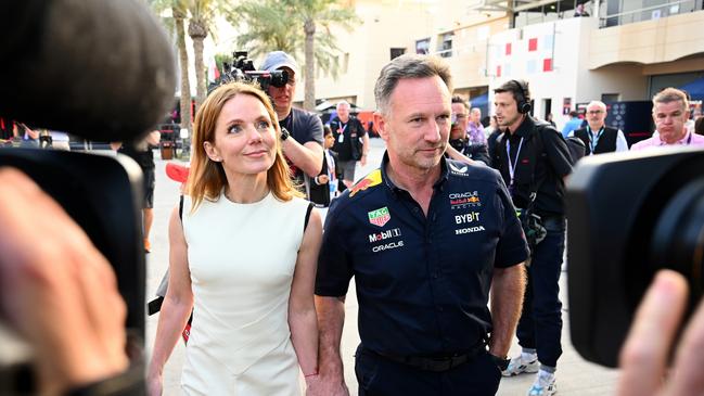 The pair walked into the Bahrain Grand Prix hand-in-hand in a clear response to the scandal. Photo by Clive Mason/Getty Images