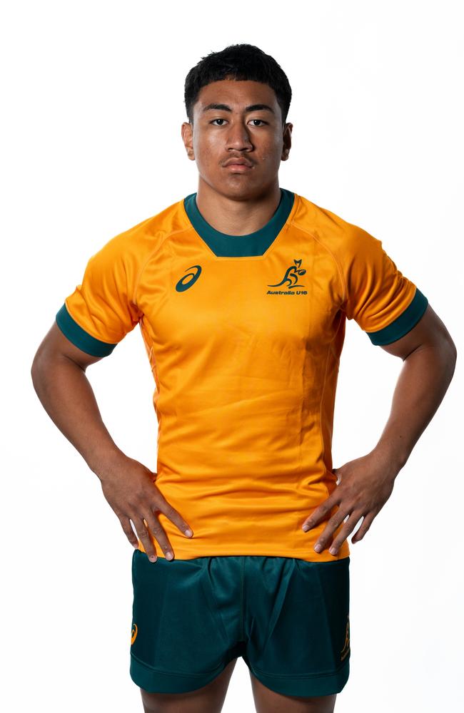 Agapetos Lote-Felo of the Australian Under-16s rugby team.