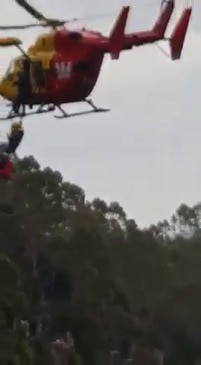 Westpac helicopter rescue from Parson's Falls