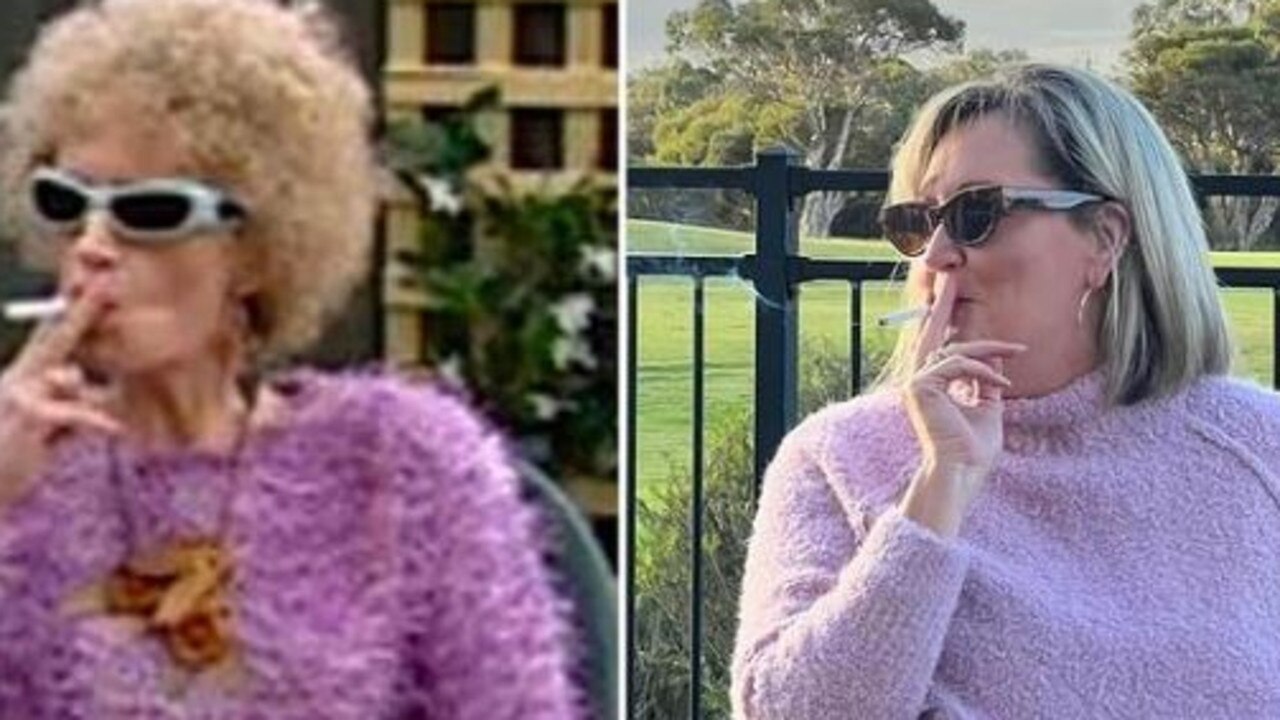 Kylie Bazzo mirroring Kath from Aussie classic ‘Kath and Kim’. Picture: Instagram