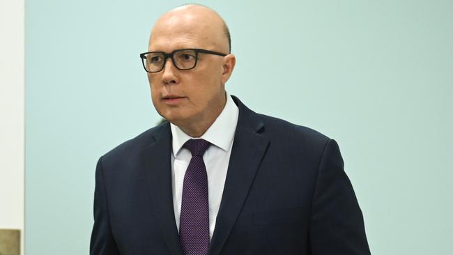 Peter Dutton says ‘having a Canberra voice is not going to resolve the issues on the ground for Indigenous communities’. Picture: Martin Ollman