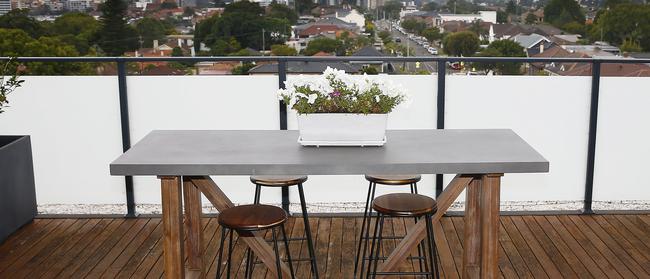 The balcony deck is what inspired Anastasia and Luca to buy their first property