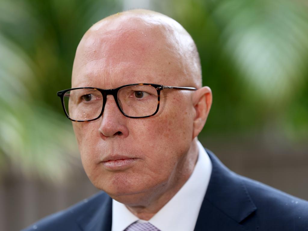 Peter Dutton previously said Mr Albanese should refer himself to the corruption watchdog over the Qantas upgrades. Picture: NewsWire / Damian Shaw