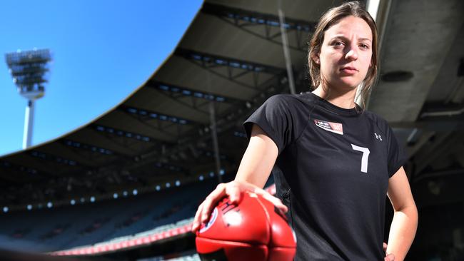 AFLW draft prospect Tahlia Hickie. Picture: Tony Gough