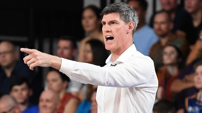 Taipans coach Mike Kelly was left frustrated with his team’s output against a desperate Bullets. Picture: AAP