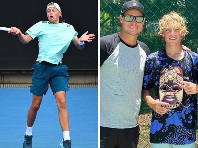 Lleyton Hewitt’s son follows in his footsteps