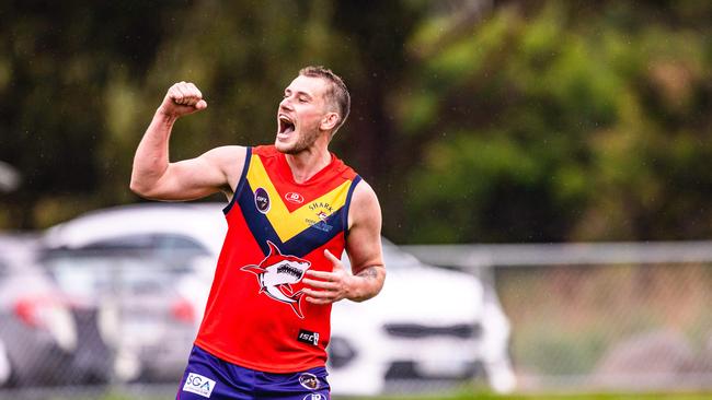 Brad Joseph was terrific for Dodges Ferry in his first season at the club after crossing from Hobart and will be a playing assistant next season. Picture: Linda Higginson