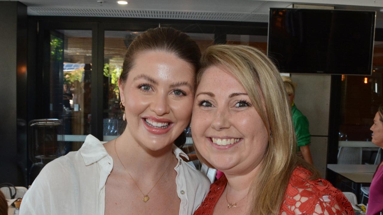 Karleigh Pearson and Rachel Keuning at Early Risers Gold Coast Women in Business breakfast at Edgewater Dining, Isle of Capri. Pic: Regina King