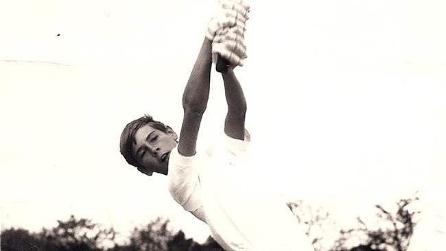 Randall Pitt a as a junior – one of the rare occasions he wore gloves to bat. Picture: File