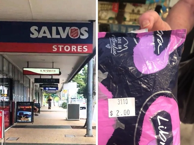 A price tag on a "disgusting" Salvos item for sale has left many outraged. Picture: TikTok