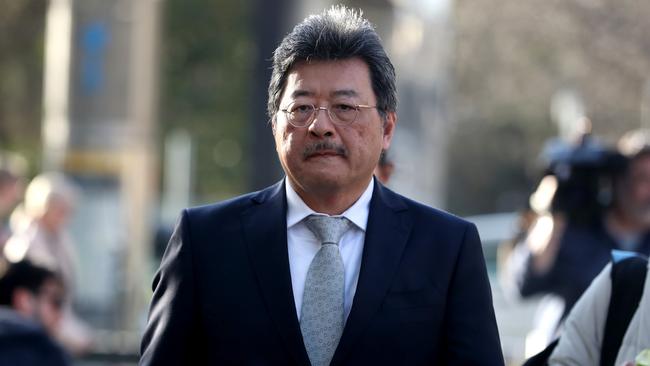 TPG chief David Teoh leaves a Federal Court hearing in Melbourne. Picture: David Geraghty