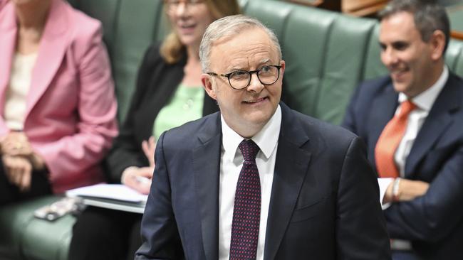 Prime Minister Anthony Albanese on Thursday. Picture: NewsWire / Martin Ollman