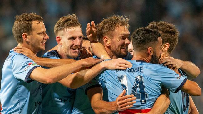 Siem de Jong was on fire for Sydney FC. Picture: AAP