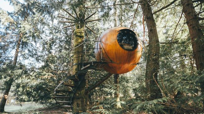 Free Spirit Spheres near Qualicum Beach, Vancouver Island, Canada