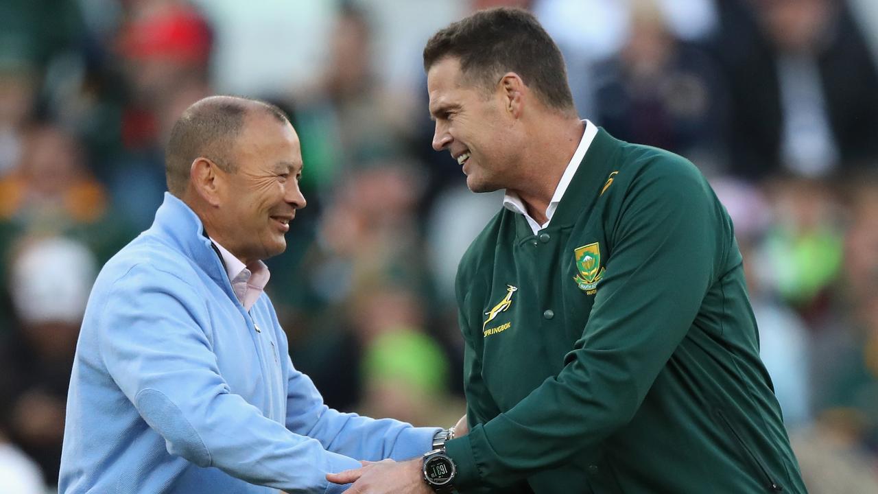 Eddie Jones says Rassie Erasmus disrespected the game by his public criticism of Australian referee Nic Berry. Photo: Getty Images