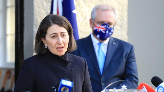 Scott Morrison said he had the utmost respect for Gladys Berejiklian. Picture: NCA NewsWire / Christian Gilles