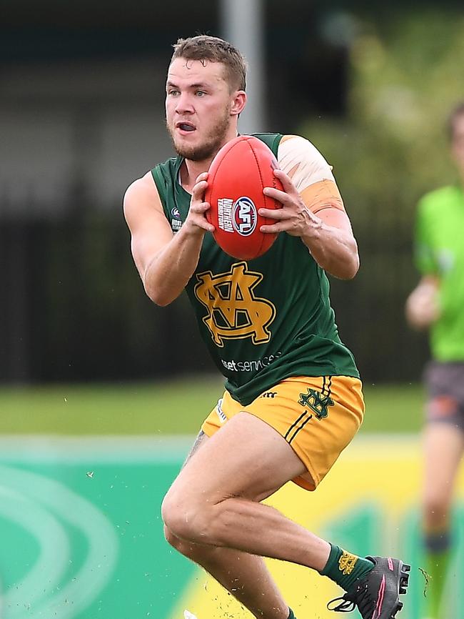 St Mary's won against the Tiwi Bombers in Round 3 of the NTFL Men's Premier League. Picture: Felicity Elliott/AFLNT Media